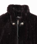 画像4: 【glamb 2025 Autumn先行予約】glamb グラム / Rabbit Fur Jacket (2色展開) (4)