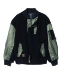 画像2: 【glamb 2025 Autumn先行予約】glamb グラム / Knit Layered MA-1 (3色展開) (2)
