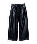 画像2: 【glamb 2025 Autumn先行予約】glamb グラム / Synth Leather Baggy Slacks (2色展開) (2)