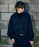 画像15: 【glamb 2025 Autumn先行予約】glamb グラム / Suit Fabric Work Shirt (2色展開) (15)