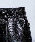 画像5: 【glamb 2025 Autumn先行予約】glamb グラム / Synth Leather Baggy Slacks (2色展開) (5)