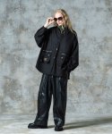 画像13: 【glamb 2025 Autumn先行予約】glamb グラム / Synth Leather Baggy Slacks (2色展開) (13)