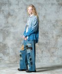 画像13: 【glamb 2025 Autumn先行予約】glamb グラム / Bleach Check Shirt (2色展開) (13)