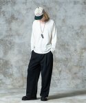 画像14: 【glamb 2025 Autumn先行予約】glamb グラム / Loose Neck Long Sleeves T-Shirt (4色展開) (14)