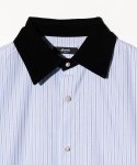画像4: 【glamb 2025 Autumn先行予約】glamb グラム / Noble Velvet Collar Shirt (2色展開) (4)