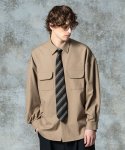 画像8: 【glamb 2025 Autumn先行予約】glamb グラム / Suit Fabric Work Shirt (2色展開) (8)