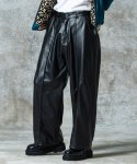 画像8: 【glamb 2025 Autumn先行予約】glamb グラム / Synth Leather Baggy Slacks (2色展開) (8)