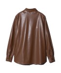 画像3: 【glamb 2025 Autumn先行予約】glamb グラム / Synth Leather Shirt (2色展開) (3)