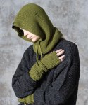 画像23: 【glamb 2025 Autumn先行予約】glamb グラム / Grunge Hoodie Snood (3色展開) (23)