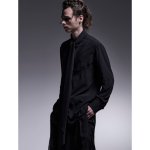 画像3: 【2025AW先行予約】kiryuyrik キリュウキリュウ / Gergette Crepe Stoal Shirts (2色展開) (3)