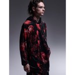 画像2: 【2025AW先行予約】kiryuyrik キリュウキリュウ / Flora Velor Loose Hoodie (flora) (2)
