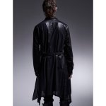 画像8: 【2025AW先行予約】kiryuyrik キリュウキリュウ / 130Chintz Stoal Flare Shirt (black) (8)