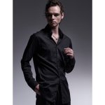 画像4: 【2025AW先行予約】kiryuyrik キリュウキリュウ / Silky Loan Side Rib Shirt (2色展開) (4)