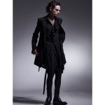 画像8: 【2025AW先行予約】kiryuyrik キリュウキリュウ / CHIRIMEN Sharring Frill Shirt (2色展開) (8)