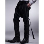 画像8: 【2025AW先行予約】kiryuyrik キリュウキリュウ / High Tension Jersey Saruel Bondage Pants (black) (8)