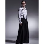 画像8: 【2025AW先行予約】kiryuyrik キリュウキリュウ / TWS Tropical Suspender Wise Tuck Slacks (black) (8)