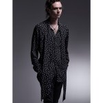 画像4: 【2025AW先行予約】kiryuyrik キリュウキリュウ / MIZUTAMA Stoal Shirts (black) (4)