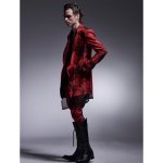 画像8: 【2025AW先行予約】kiryuyrik キリュウキリュウ / Flora High Tension Jersey Saruel Pants (black x red) (8)