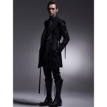 画像7: 【2025AW先行予約】kiryuyrik キリュウキリュウ / MIZUTAMA Stoal Shirts (black) (7)