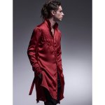 画像5: 【2025AW先行予約】kiryuyrik キリュウキリュウ / Vintage Satin Pin Tuck Flare Shirt (2色展開) (5)