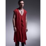 画像12: 【2025AW先行予約】kiryuyrik キリュウキリュウ / Python JQD Flare Frill Long Tank Top (2色展開) (12)
