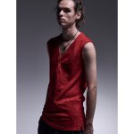 画像13: 【2025AW先行予約】kiryuyrik キリュウキリュウ / Python JQD Henry Tank Top (2色展開) (13)