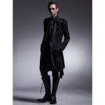 画像10: 【2025AW先行予約】kiryuyrik キリュウキリュウ / 130Chintz Stoal Flare Shirt (black) (10)