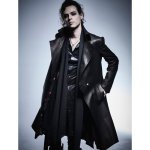 画像15: 【2025AW先行予約】kiryuyrik キリュウキリュウ / 130Chintz Stoal Flare Shirt (black) (15)