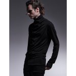 画像2: 【2025AW先行予約】kiryuyrik キリュウキリュウ / Warm Jersey High Neck (black) (2)