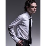 画像9: 【2025AW先行予約】kiryuyrik キリュウキリュウ / Silky Loan Side Rib Shirt (2色展開) (9)