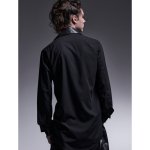 画像3: 【2025AW先行予約】kiryuyrik キリュウキリュウ / 130Chintz Frill Shirt (black) (3)