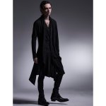 画像7: 【2025AW先行予約】kiryuyrik キリュウキリュウ / Coating High Tension Jersey Skinny Slacks (black) (7)