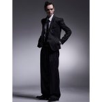 画像6: 【2025AW先行予約】kiryuyrik キリュウキリュウ / 2/76Gabagine Wide Slacks (black) (6)