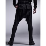 画像6: 【2025AW先行予約】kiryuyrik キリュウキリュウ / Coating High Tension Jersey Curve Saruel Pants (black) (6)