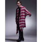 画像12: 【2025AW先行予約】kiryuyrik キリュウキリュウ / Border Dolman Fringe Cardigan (2色展開) (12)