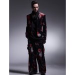 画像6: 【2025AW先行予約】kiryuyrik キリュウキリュウ / Flora Velor Wide Cargo Pants (flora) (6)