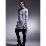 画像7: 【2025AW先行予約】kiryuyrik キリュウキリュウ / BEATENJIKU Boat Neck Flare T Shirt (2色展開) (7)