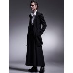 画像9: 【2025AW先行予約】kiryuyrik キリュウキリュウ / TWS Tropical Suspender Wise Tuck Slacks (black) (9)
