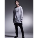 画像5: 【2025AW先行予約】kiryuyrik キリュウキリュウ / BEATENJIKU Boat Neck Flare T Shirt (2色展開) (5)