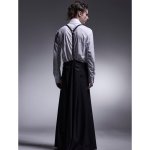 画像7: 【2025AW先行予約】kiryuyrik キリュウキリュウ / TWS Tropical Suspender Wise Tuck Slacks (black) (7)