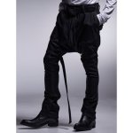 画像3: 【2025AW先行予約】kiryuyrik キリュウキリュウ / High Tension Jersey Saruel Bondage Pants (black) (3)