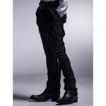 画像4: 【2025AW先行予約】kiryuyrik キリュウキリュウ / High Tension Jersey Saruel Bondage Pants (black) (4)