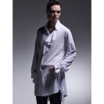 画像9: 【2025AW先行予約】kiryuyrik キリュウキリュウ / CHIRIMEN Sharring Frill Shirt (2色展開) (9)