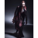 画像12: 【2025AW先行予約】kiryuyrik キリュウキリュウ / SAKURA Decine Wide Tuck Slacks (black x pink) (12)