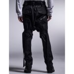 画像10: 【2025AW先行予約】kiryuyrik キリュウキリュウ / Coating High Tension Jersey Saruel Bondage Pants (black) (10)