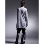 画像6: 【2025AW先行予約】kiryuyrik キリュウキリュウ / Velor Jersey Saruel Pants (black) (6)