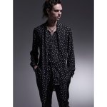 画像2: 【2025AW先行予約】kiryuyrik キリュウキリュウ / MIZUTAMA Stoal Shirts (black) (2)