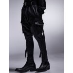 画像3: 【2025AW先行予約】kiryuyrik キリュウキリュウ / Chintz High Tension Jersey Saruel Pants (black) (3)