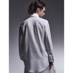 画像9: 【2025AW先行予約】kiryuyrik キリュウキリュウ / Gergette Crepe Stoal Shirts (2色展開) (9)