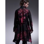 画像4: 【2025AW先行予約】kiryuyrik キリュウキリュウ / SAKURA Decine Flare Shirt (black x pink) (4)